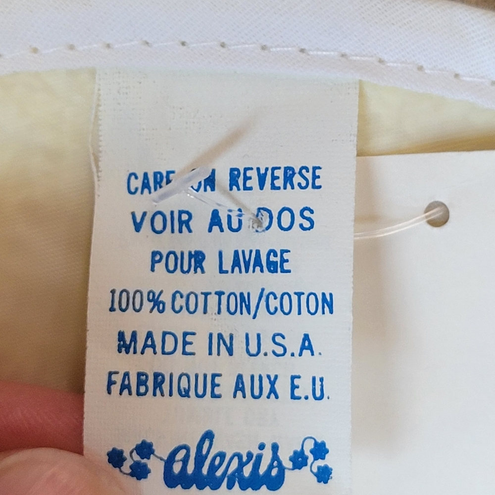 Vintage Yellow Squeaking Bear Infant Bib With Tag, Bear Squeaks So Cute! - Picture 5 of 6